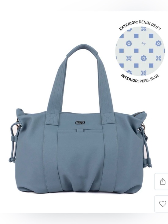 Baggallini Handbags - Lug PIPER VL Denim Drift Blue Tote Weekender Carryon with Crossbody Strap NWT